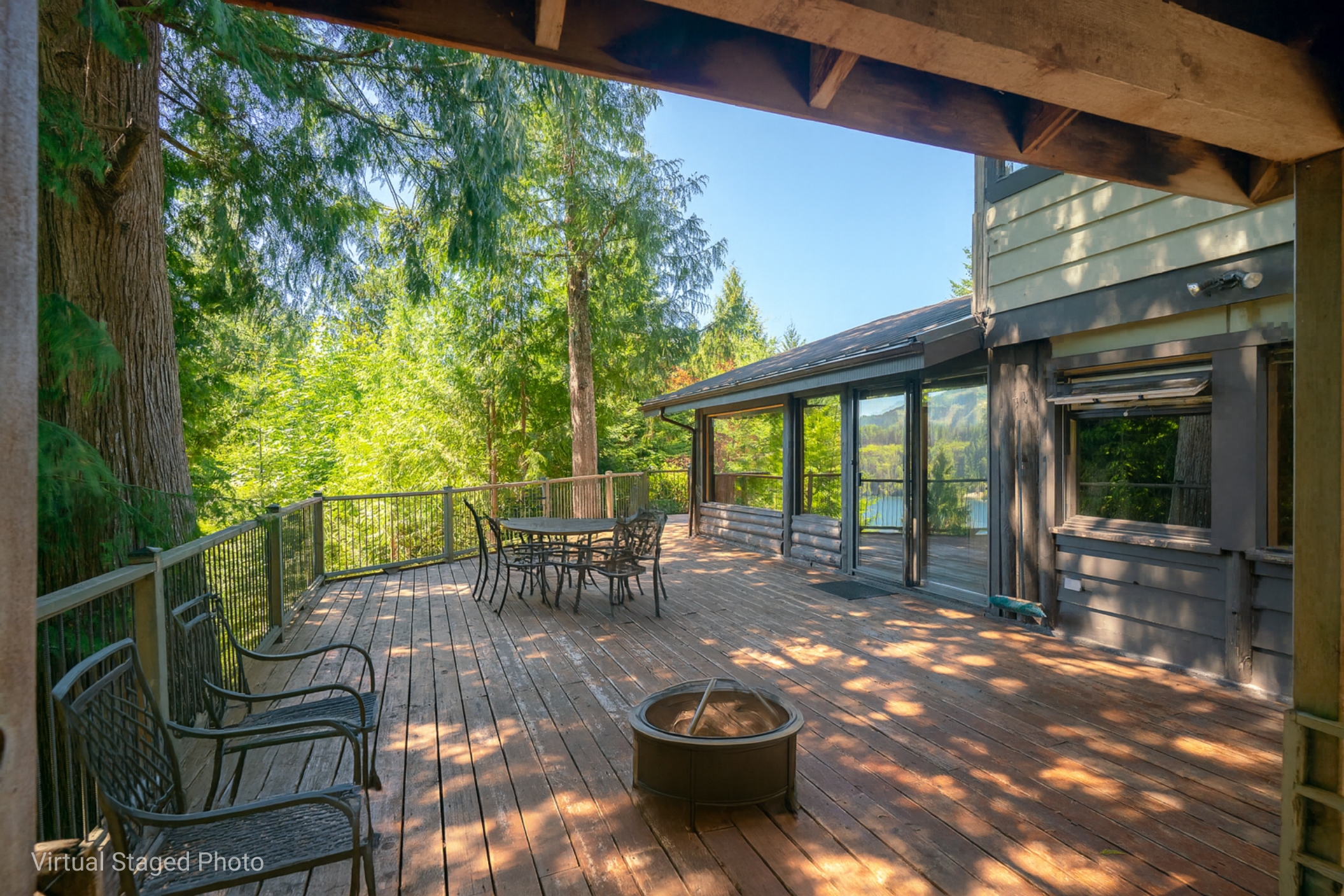 warming or relaxing private deck