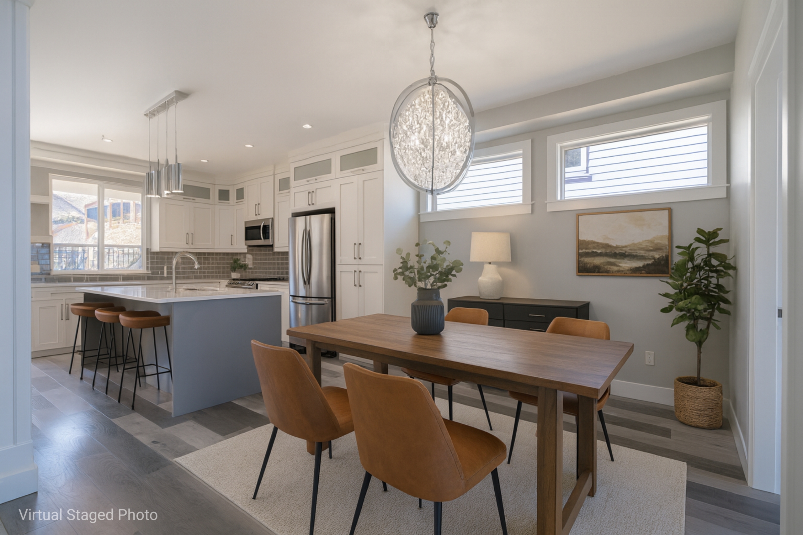 mountain modern dining area