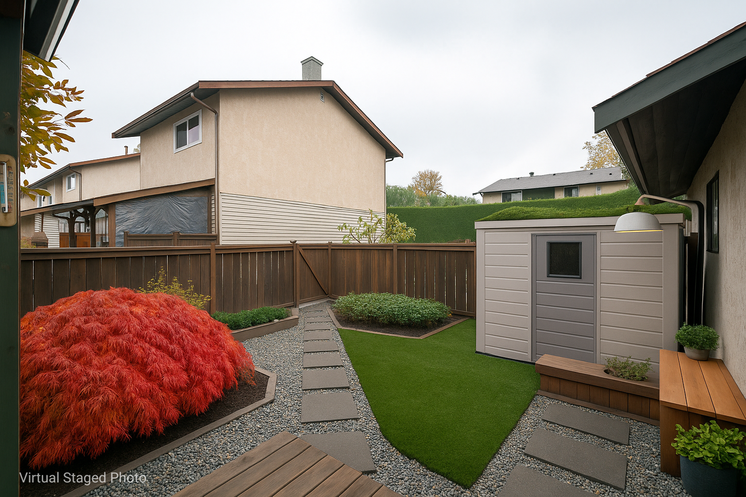 clean style garden