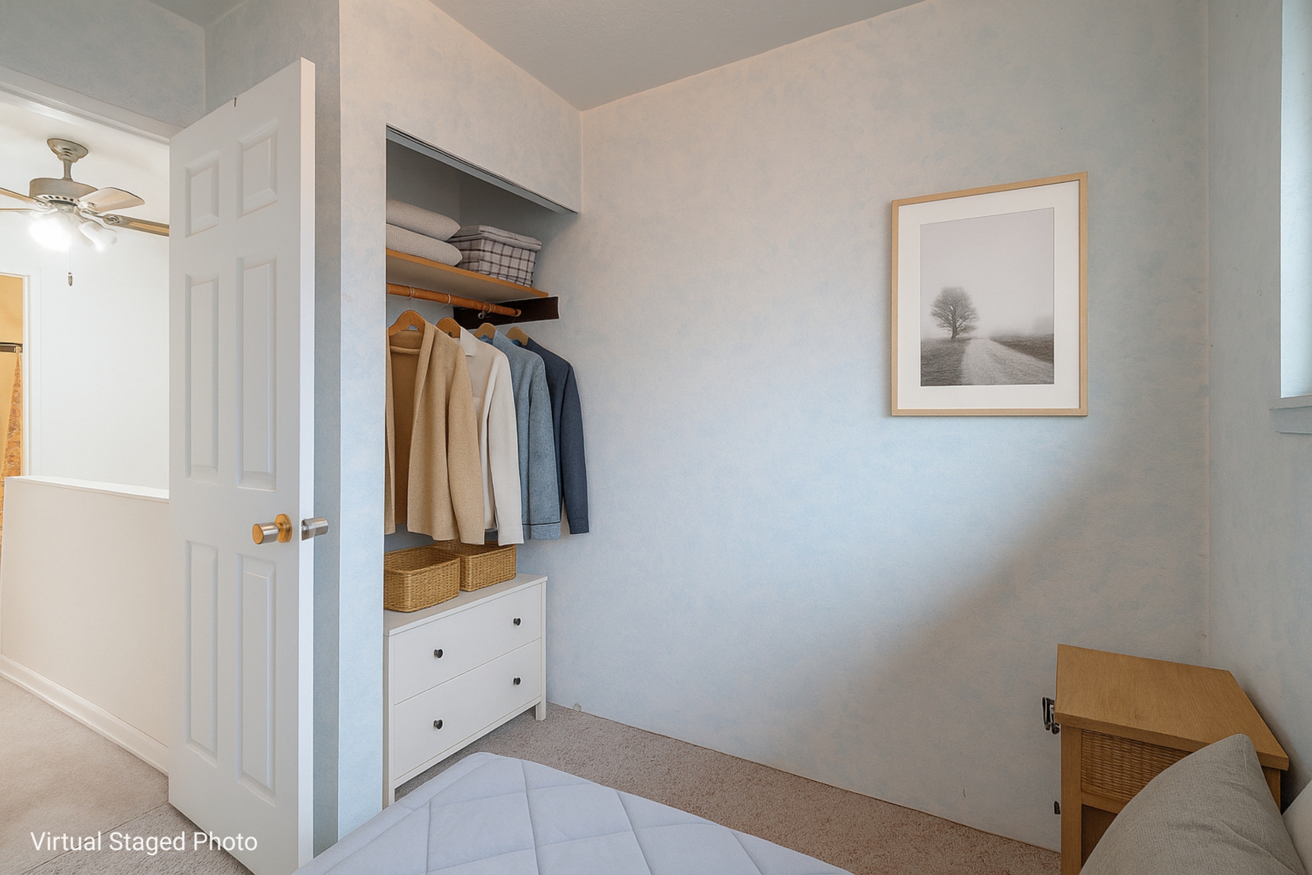 cozy and modern wardrobe